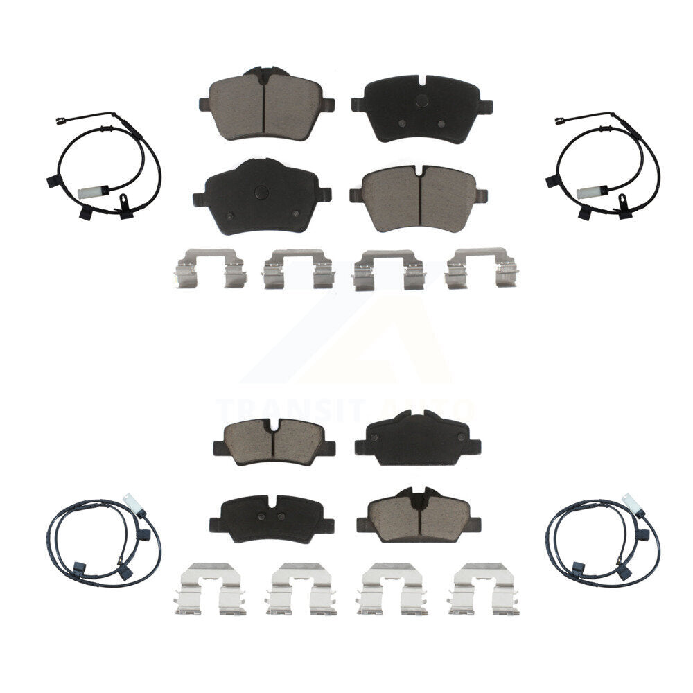 CMX Front Rear Ceramic Disc Brake Pads And Wear Sensors Kit For Mini Cooper With 294mm Diameter Rotor KCW-101632