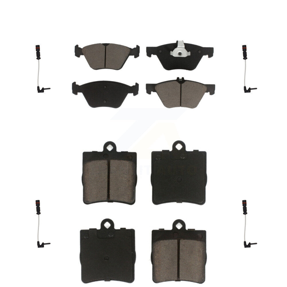 CMX Front Rear Ceramic Disc Brake Pads And Wear Sensors Kit For Chrysler Crossfire Mercedes-Benz SLK320 KCW-101633