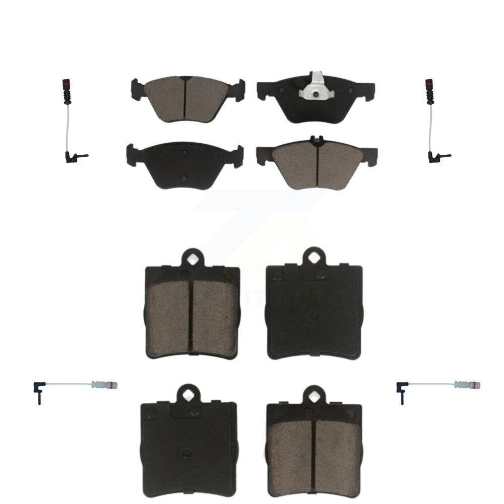 CMX Front Rear Ceramic Disc Brake Pads And Wear Sensors Kit For Chrysler Crossfire Mercedes-Benz SLK320 KCW-101634