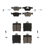CMX Front Rear Ceramic Disc Brake Pads And Wear Sensors Kit For Chrysler Crossfire Mercedes-Benz SLK320 KCW-101635