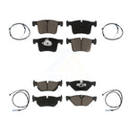 CMX Front Rear Ceramic Disc Brake Pads And Wear Sensors Kit For 2013 BMW 328i xDrive Sedan with 3.0L With 312mm Diameter Rotor KCW-101639