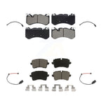 CMX Front Rear Ceramic Disc Brake Pads And Wear Sensors Kit For 2018 Audi RS7 Base With Cast Iron KCW-101641