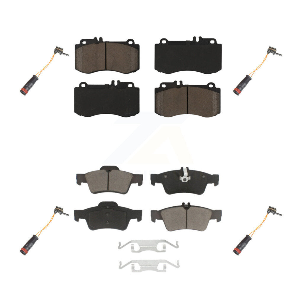 CMX Front Rear Ceramic Disc Brake Pads And Wear Sensors Kit For Mercedes-Benz E350 E550 CLS400 E400 KCW-101644