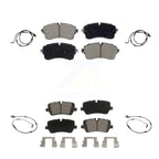 CMX Front Rear Ceramic Disc Brake Pads And Wear Sensors Kit For 2021 Land Rover Range SV Autobiography/SV Autobiography Dynamic/SV Dynamic Black Edition with 5.0L KCW-101648