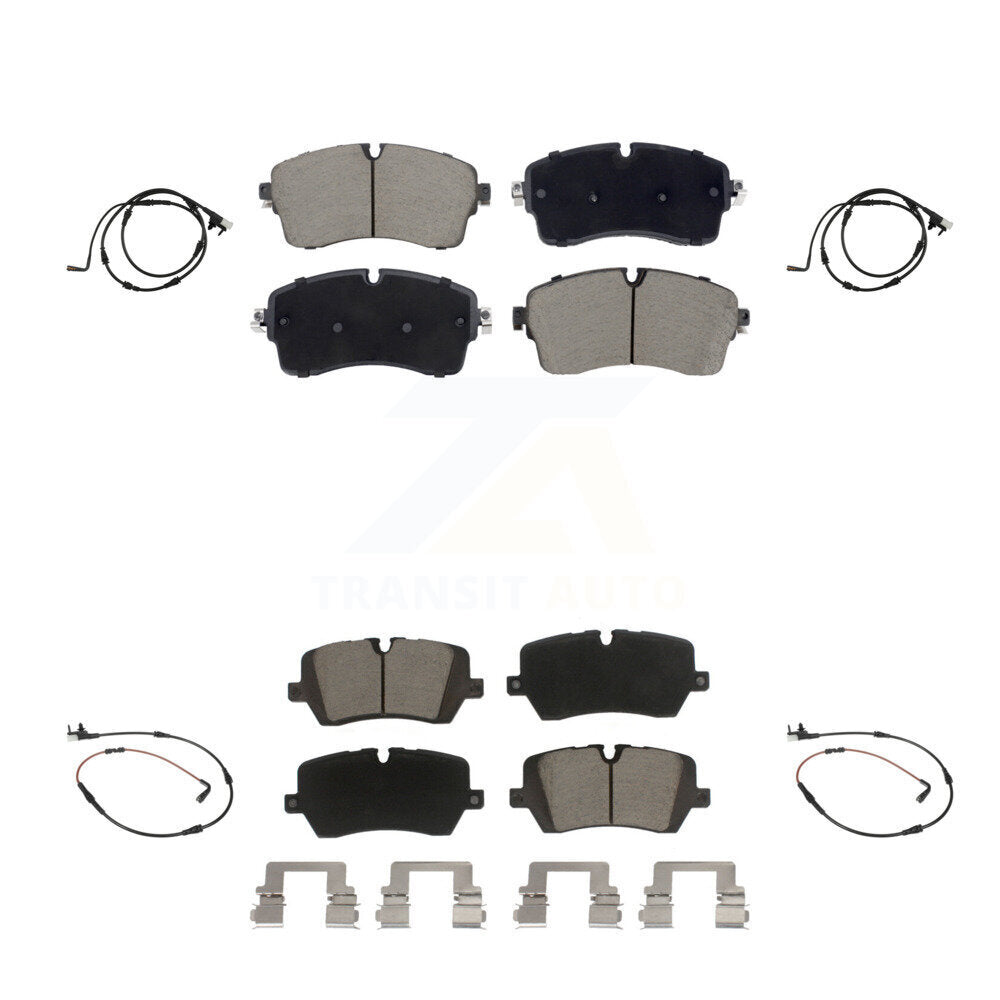CMX Front Rear Ceramic Disc Brake Pads And Wear Sensors Kit For 2021 Land Rover Range SV Autobiography/SV Autobiography Dynamic/SV Dynamic Black Edition with 5.0L KCW-101648