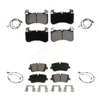 CMX Front Rear Ceramic Disc Brake Pads And Wear Sensors Kit For 2021 Land Rover Range SV Autobiography/SV Autobiography Dynamic/SV Dynamic Black Edition with 5.0L KCW-101649