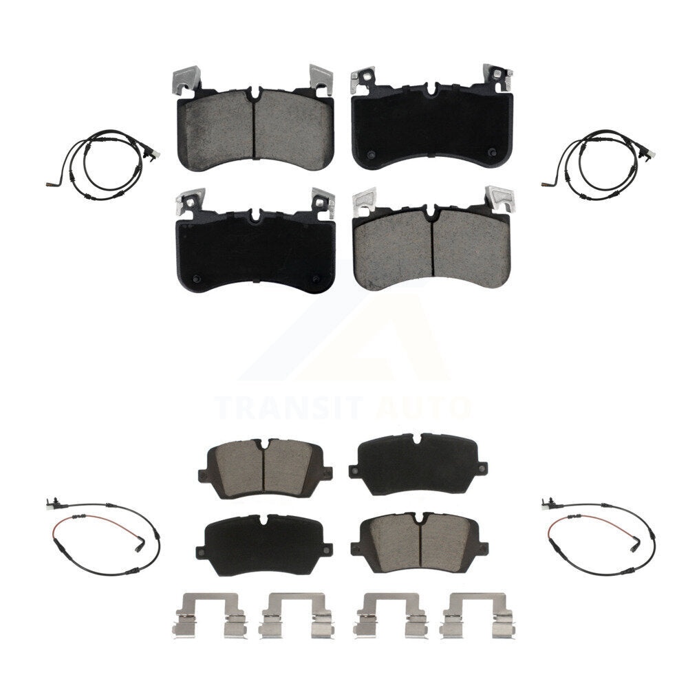 CMX Front Rear Ceramic Disc Brake Pads And Wear Sensors Kit For 2021 Land Rover Range SV Autobiography/SV Autobiography Dynamic/SV Dynamic Black Edition with 5.0L KCW-101649