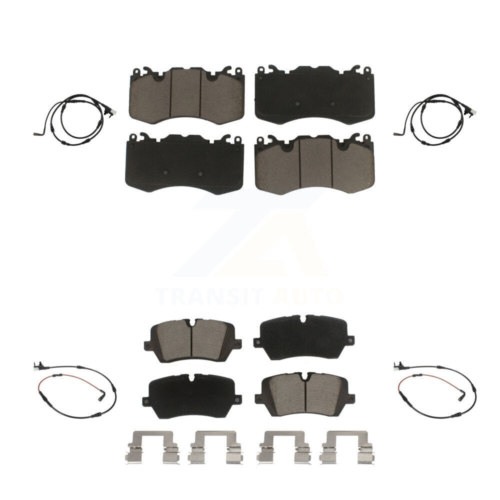 CMX Front Rear Ceramic Disc Brake Pads And Wear Sensors Kit For 2021 Land Rover Range SV Autobiography/SV Autobiography Dynamic/SV Dynamic Black Edition with 5.0L KCW-101650