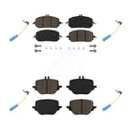 CMX Front Rear Ceramic Disc Brake Pads And Wear Sensors Kit For 2023-2025 Mercedes-Benz GLC300 Without Sport Package With 330mm Diameter Rotor KCW-101653