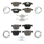CMX Front Rear Ceramic Disc Brake Pads And Wear Sensors Kit For 2011 BMW 1 Series M KCW-101654