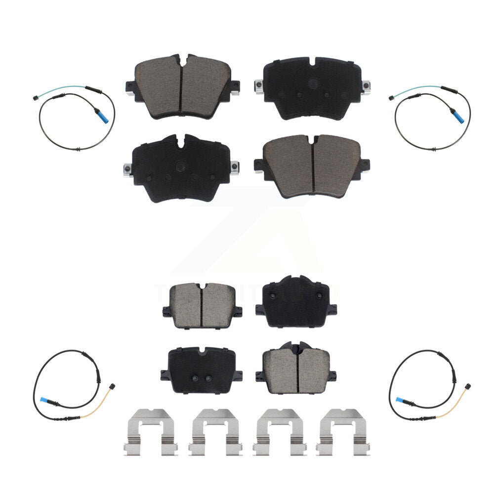 CMX Front Rear Ceramic Disc Brake Pads And Wear Sensors Kit For Toyota GR Supra Without Red Painted Calipers KCW-101656