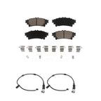CMX Rear Ceramic Disc Brake Pads And Wear Sensors Kit For 2016-2020 Lexus GS350 3.5L 380mm Front Brembo 6 Piston Calipers KCW-101661