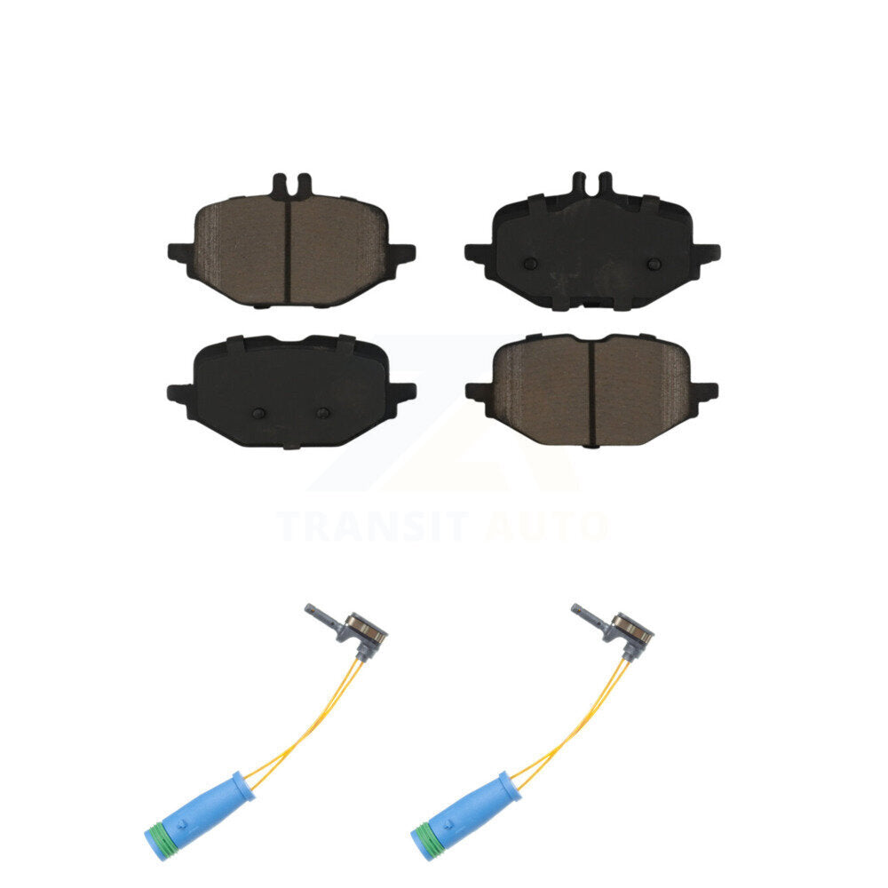 CMX Rear Ceramic Disc Brake Pads And Wear Sensors Kit For Mercedes-Benz C300 CLE300 KCW-101667
