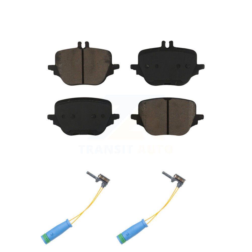 CMX Rear Ceramic Disc Brake Pads And Wear Sensors Kit For Mercedes-Benz GLC300 C43 AMG E350 CLE450 KCW-101668