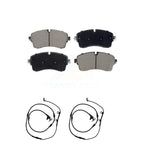 CMX Front Ceramic Disc Brake Pads And Wear Sensor Pairs Kit For 2018 Land Rover Range SV Autobiography Dynamic with 5.0L With 350mm Diameter Rotor KCW-101669