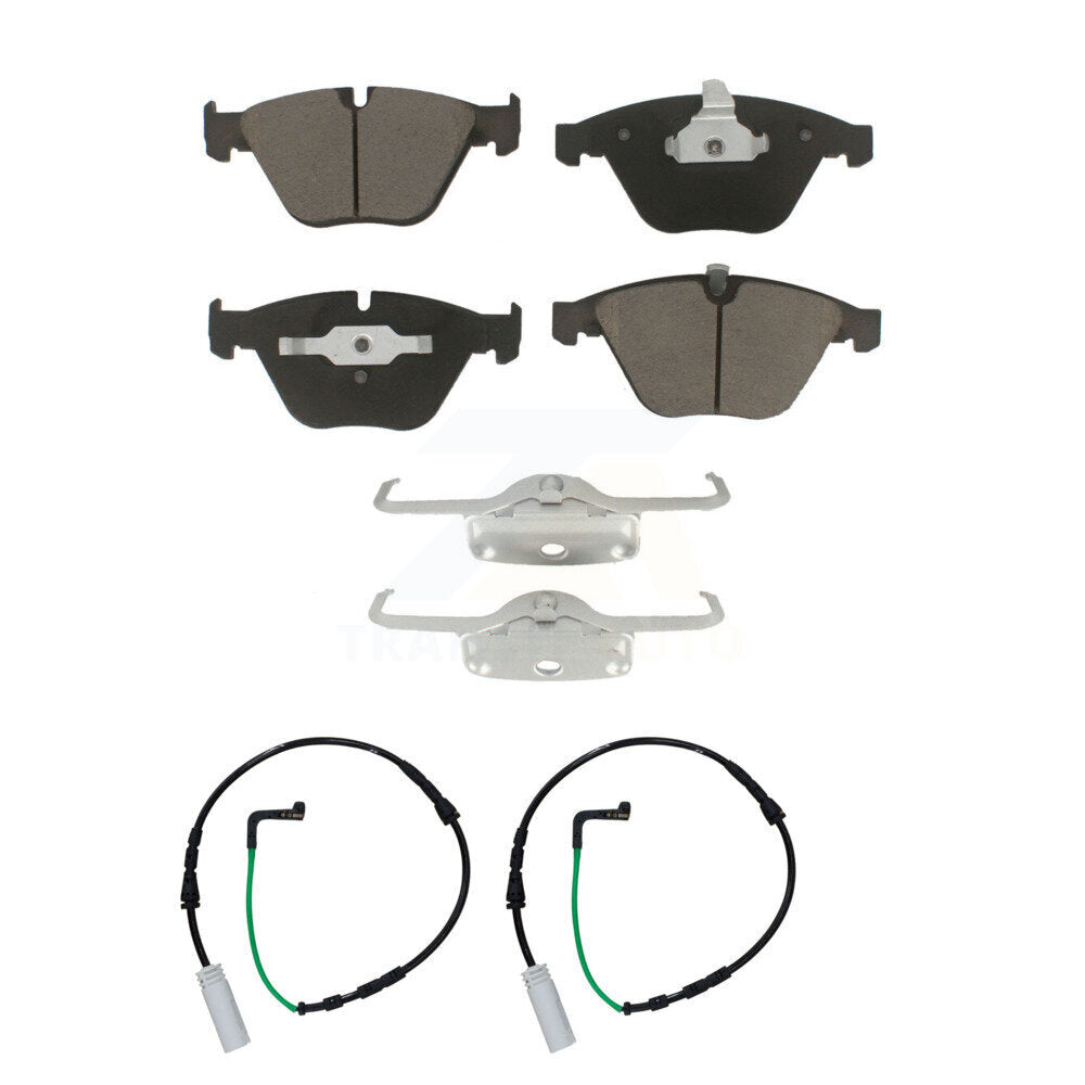CMX Front Ceramic Disc Brake Pads And Wear Sensor Pairs Kit For 2011 BMW 1 Series M KCW-101680