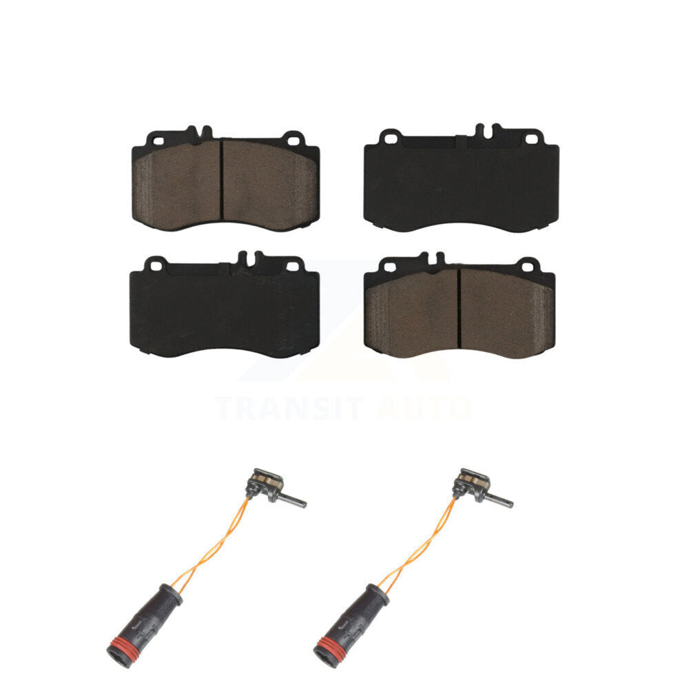 CMX Front Ceramic Disc Brake Pads And Wear Sensor Pairs Kit For Mercedes-Benz E350 E550 CLS400 E400 KCW-101682