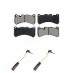 CMX Front Ceramic Disc Brake Pads And Wear Sensor Pairs Kit For 2005 Mercedes-Benz CLK55 AMG KCW-101685