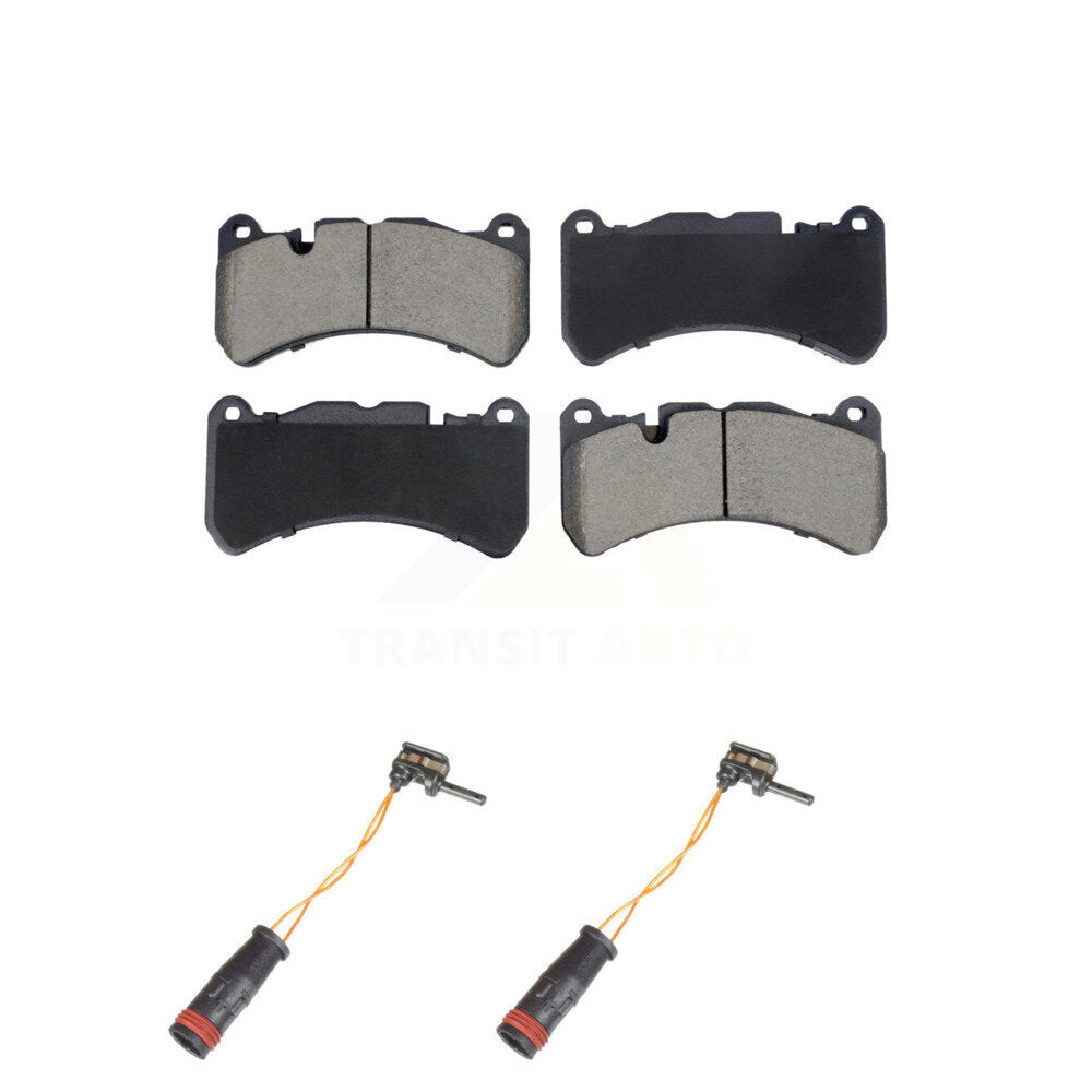 CMX Front Ceramic Disc Brake Pads And Wear Sensor Pairs Kit For 2005 Mercedes-Benz CLK55 AMG KCW-101685