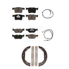 CMX Front Rear Ceramic Disc Brake Pads And Wear Sensors Kit (5Pc) For 2013 BMW 328i xDrive Sedan with AWD 3.0L With 312mm Diameter Rotor KCW-101690