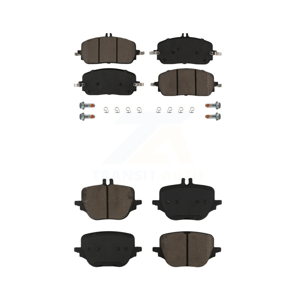 CMX Front Rear Ceramic Brake Pads Kit For 2023-2025 Mercedes-Benz GLC300 Without Sport Package With 330mm Diameter Rotor KCX-100750
