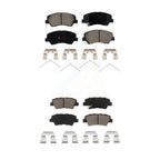 CMX Front Rear Ceramic Brake Pads Kit For 2018 Kia Rio Except Vehicles Manufactured In Mexico KCX-100753