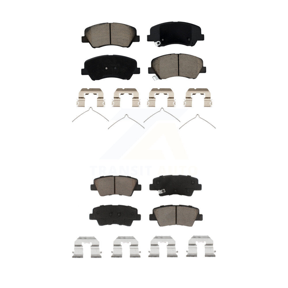 CMX Front Rear Ceramic Brake Pads Kit For 2018 Kia Rio Except Vehicles Manufactured In Mexico KCX-100753