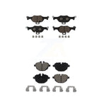 CMX Front Rear Ceramic Brake Pads Kit For 2017-2023 BMW 530i xDrive Without Blue Painted Calipers KCX-100755