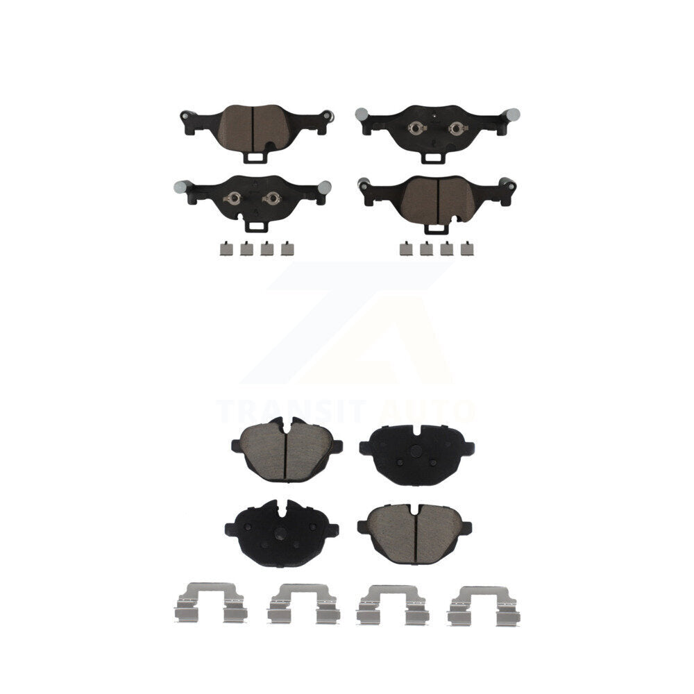 CMX Front Rear Ceramic Brake Pads Kit For 2017-2023 BMW 530i xDrive Without Blue Painted Calipers KCX-100755