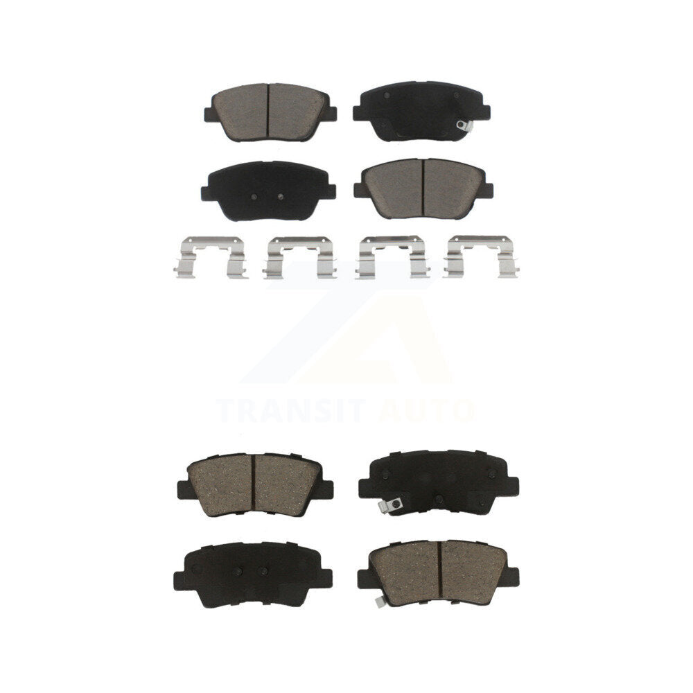CMX Front Rear Ceramic Brake Pads Kit For 2016 Kia Optima Hybrid EX LX Premium With Electric Parking KCX-100760