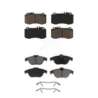 CMX Front Rear Ceramic Brake Pads Kit For Mercedes-Benz E350 E400 With 344mm Diameter Rotor Convertible/Coupe KCX-100764
