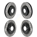 DS-One Front Rear Coated Drilled Slotted Disc Brake Rotors Kit For 2021-2025 Hyundai Elantra 1.6L with Naturally Aspirated KD-100900