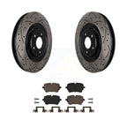Transit Auto Rear Coated Drilled Slotted Disc Brake Rotors And Ceramic Pads Kit For Audi Q7 Q8 e-tron Quattro SQ8 Sportback SQ7 S6 A8 S8 S7 S KDC-101997