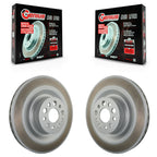 Genius Front Coated Disc Brake Rotors Pair For 2022-2023 Tesla X KG-101955