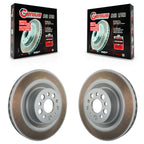 Genius Front Coated Disc Brake Rotors Pair For Tesla S KG-101992