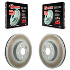 Genius Front Coated Disc Brake Rotors Pair For 2020-2023 Mercedes-Benz GLE350 With 330mm Diameter Rotor KG-101993
