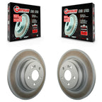 Genius Rear Coated Disc Brake Rotors Pair For 2020-2023 Mercedes-Benz GLE350 With 330mm Diameter Rotor KG-102001