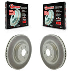 Genius Front Coated Disc Brake Rotors Pair For Genesis G80 KG-102052