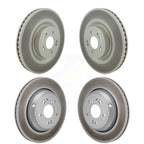 Genius Front Rear Coated Disc Brake Rotors Kit For 2018-2020 Genesis G80 3.3L KG-102063