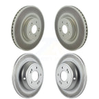 Genius Front Rear Coated Disc Brake Rotors Kit For Genesis G80 KG-102064