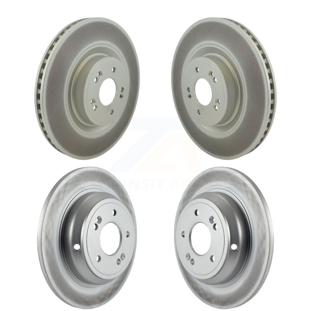 Genius Front Rear Coated Disc Brake Rotors Kit For Genesis G80 KG-102064