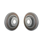 Genius Rear Coated Disc Brake Rotors Pair For 2020-2025 Tesla Y Performance With Outboard Vented KG-102108