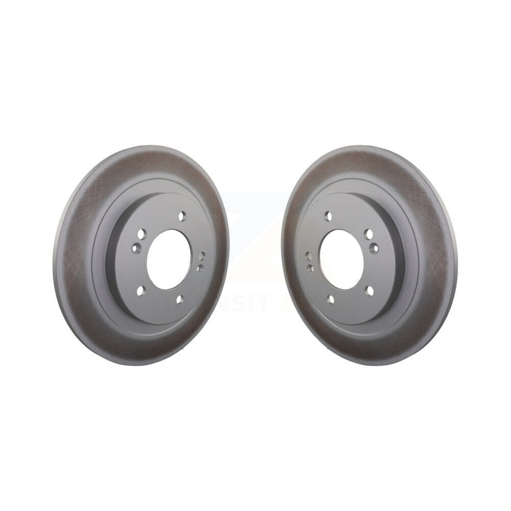 Genius Rear Coated Disc Brake Rotors Pair For 2020-2022 Hyundai Ioniq Kia Niro With Electric Parking KG-102109