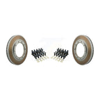Genius Rear Coated Disc Brake Rotors Pair For IC Corporation CE School Bus Commercial International 4400 HC Integrated Ford Chevrolet 4100 CV515 F-650 RE BE Silverado 4500 HD 5500 6500 KG-102110