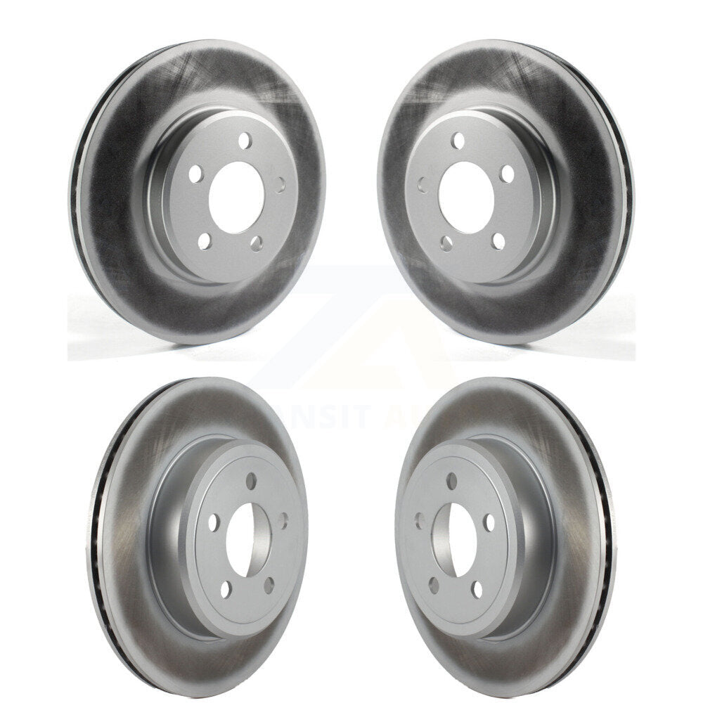 Genius Front Rear Coated Disc Brake Rotors Kit For 2019 Dodge Challenger SXT with AWD With 320mm Diameter Rotor KG-102116