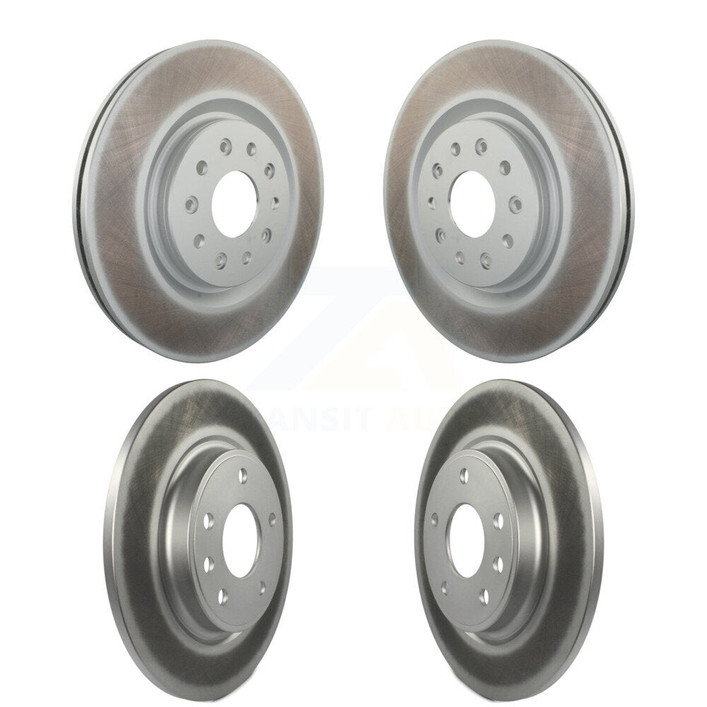 Genius Front Rear Coated Disc Brake Rotors Kit For Chrysler Grand Caravan Voyager With 350mm Diameter Rotor KG-102118