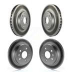 Genius Front Rear Coated Disc Brake Rotors Kit For 2013-2015 Chevrolet Malibu Naturally Aspirated With 321mm Diameter Rotor KG-102119