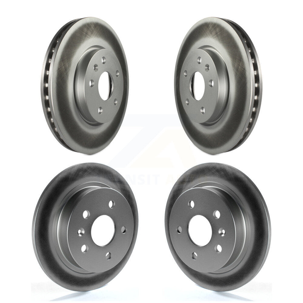 Genius Front Rear Coated Disc Brake Rotors Kit For 2013-2015 Chevrolet Malibu Naturally Aspirated With 321mm Diameter Rotor KG-102119