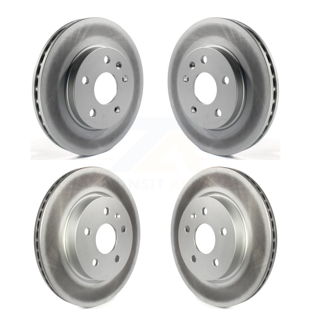 Genius Front Rear Coated Disc Brake Rotors Kit For 2013-2015 Chevrolet Malibu Turbocharged With 296mm Diameter Rotor KG-102120