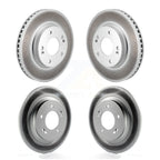 Genius Front Rear Coated Disc Brake Rotors Kit For 2021-2025 Hyundai Elantra 1.6L with Naturally Aspirated KG-102121